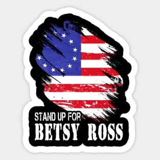 Betsy Ross Vistory 1776 American Flag Sticker